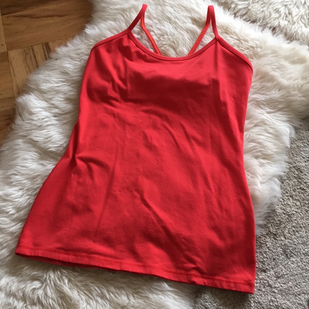 Lululemon power Y tank in Orange